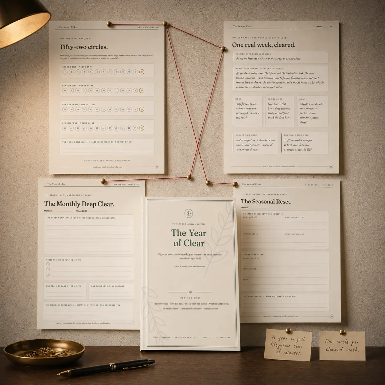 The Year of Clear printable workbook cover